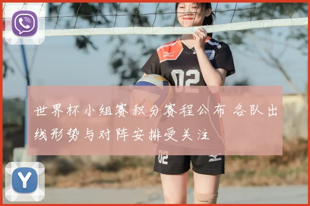 世界杯小组赛积分赛程公布 各队出线形势与对阵安排受关注